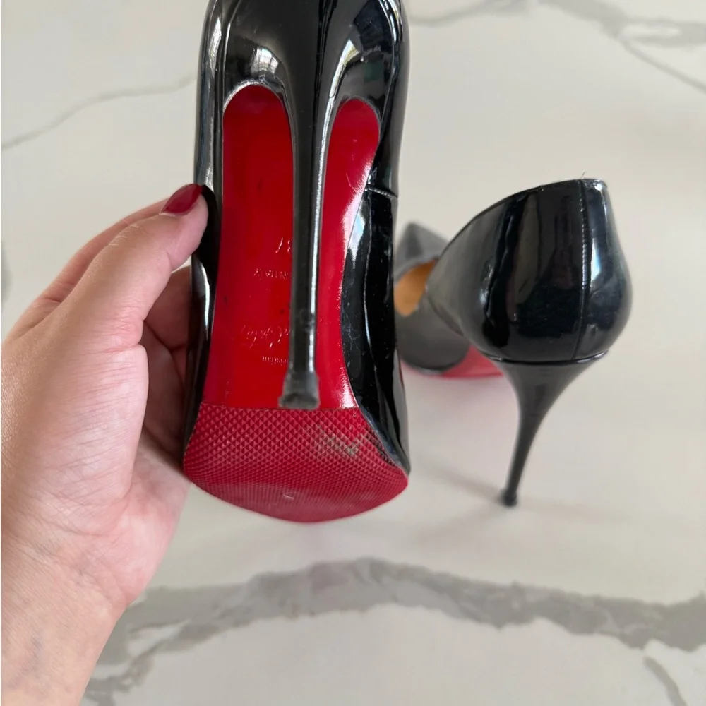 Black and Red Stiletto Heels - Picture 5 of 5